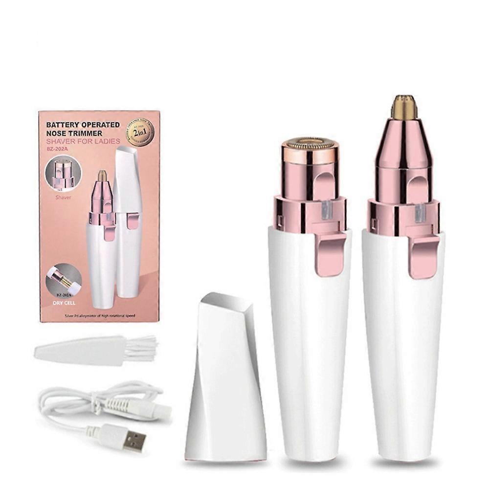 2-in-1 USB Eyebrow Shaver, Electric Facial Trimmer