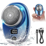 Waterproof USB Mini Beard Shaver, Rechargeable Travel Razor