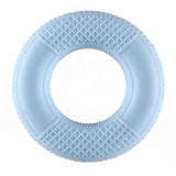 4-Pack Mesh Silicone Grip Circles, Rehab Gym Hand Strength Trainer, 50lb, Blue