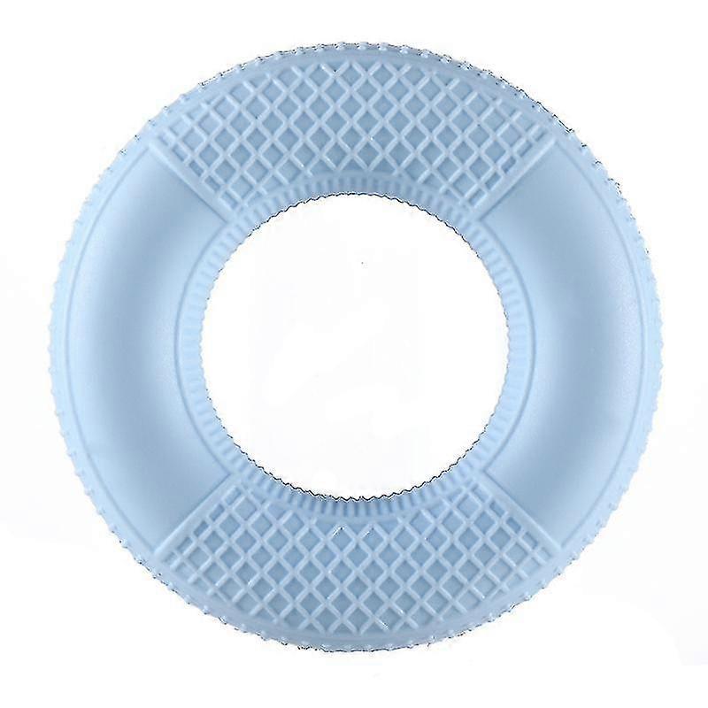 4-Pack Mesh Silicone Grip Circles, Rehab Gym Hand Strength Trainer, 50lb, Blue