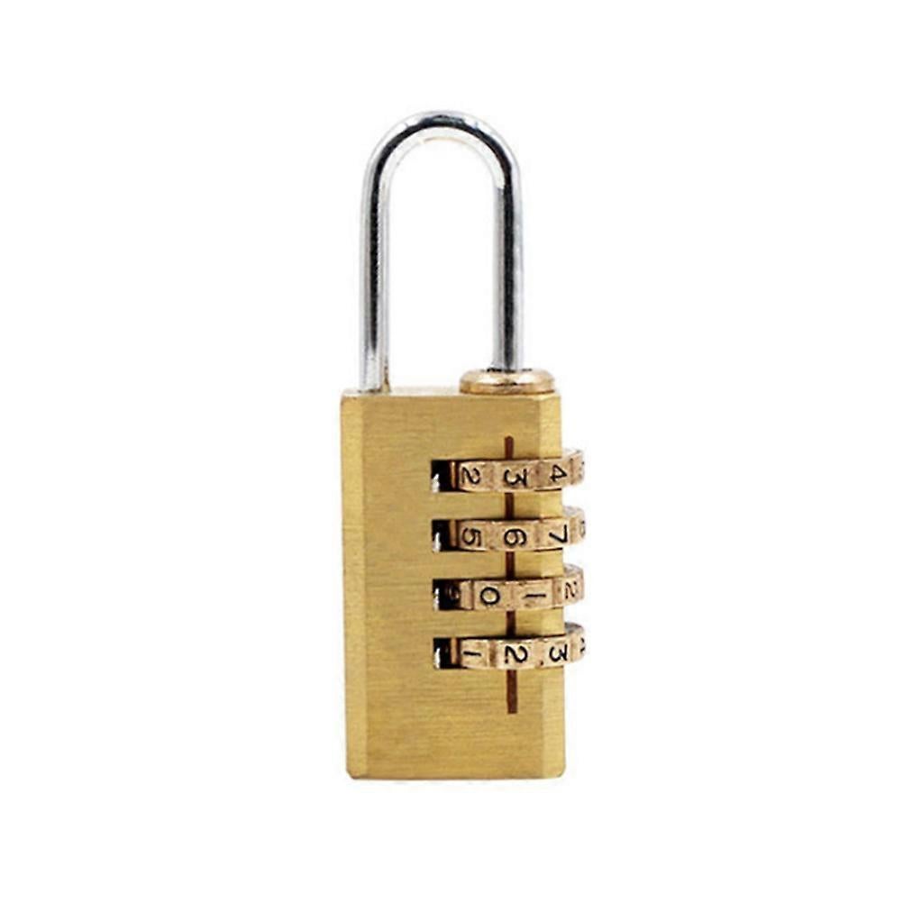 4-Dial Luggage Padlock - Outdoor Travel Lock for Backpack/Suitcase (5.7x2.2x1cm)