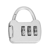 3-Digit Combo Padlock - Outdoor Travel Luggage Bag Lock for School & Fitness