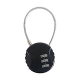 3-Digit Mini Combo Padlock - Resettable Luggage Lock for Travel