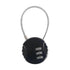 3-Digit Mini Combo Padlock - Resettable Luggage Lock for Travel