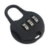 Black 3-Digit Combo Padlock - Drawer & Luggage Lock for Home