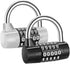 2pcs 5-Digit Combo Padlock - High Security Luggage Locks