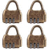 4pcs Vintage Mini Padlock - Diary & Luggage Combo Lock Set