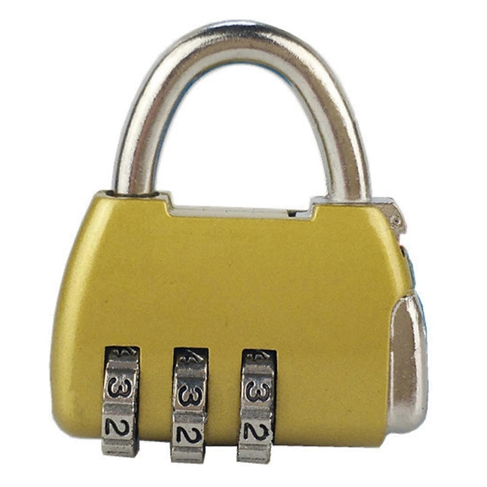 3-Digit Zinc Alloy Combo Lock - Heavy Duty Luggage Padlock