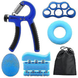 6pc Adjustable Hand Grip Set Kit for Gym Fitness & Strength Training