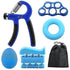 6pc Adjustable Hand Grip Set Kit for Gym Fitness & Strength Training