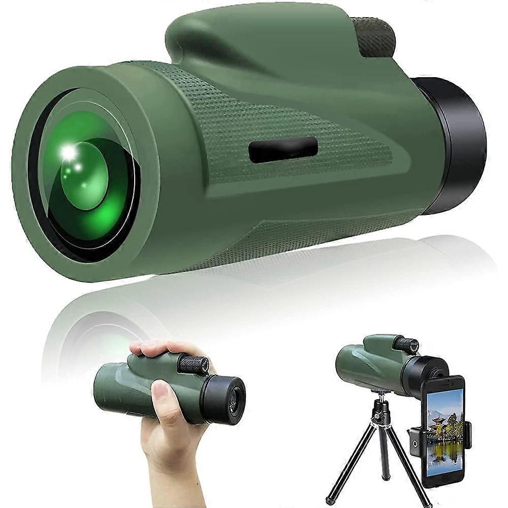 Waterproof Spotting Binoculars for Adults Small Night Vision Green Compact