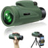 Waterproof Spotting Binoculars for Adults Small Night Vision Green Compact