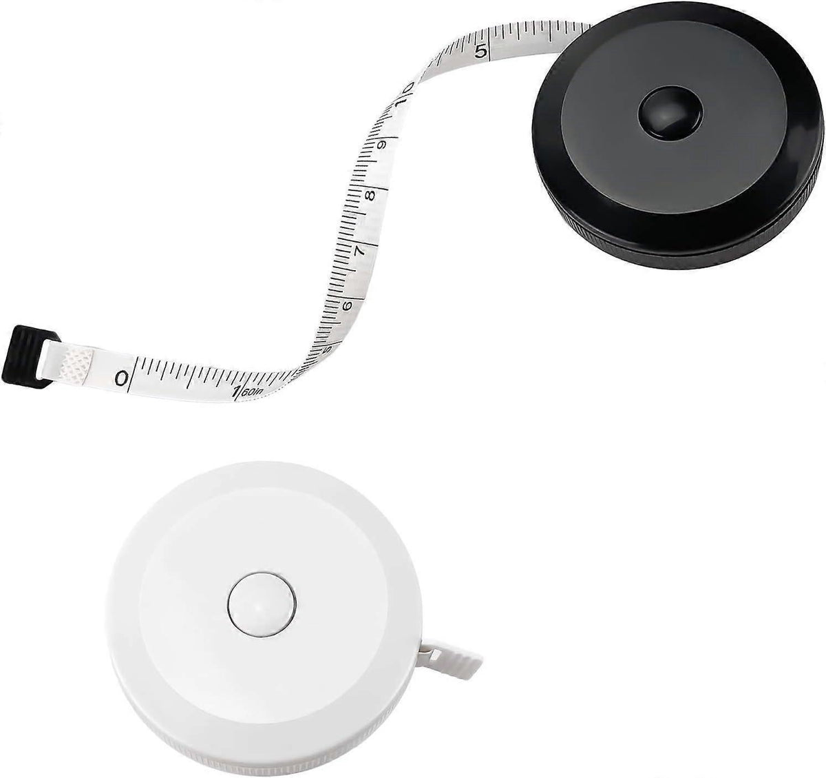 2pcs Fabric Tape Measure Retractable Body Measuring Tape Soft Sewing Tool