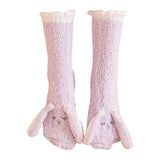 Women's Coral Velvet Fluffy Bed Socks Thick Plush Winter Home Sleeping Socks