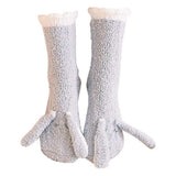 Thick Plush Coral Velvet Fluffy Sleeping Socks for Winter Home Wear - Women