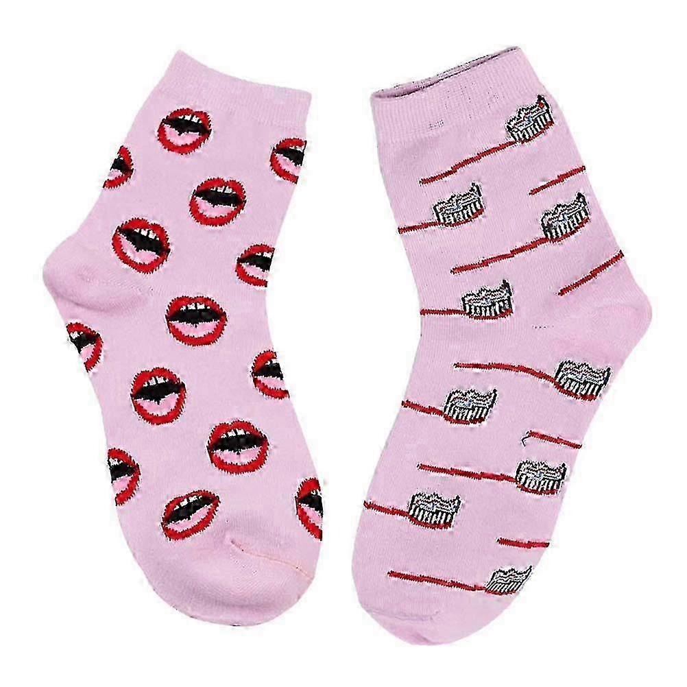 Winter Socks for Men & Women Teeth Pattern non-slip Warm Cozy Socks