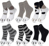 Women's Coral Fleece Fluffy Socks Soft Slipper Bed Socks for Winter Use