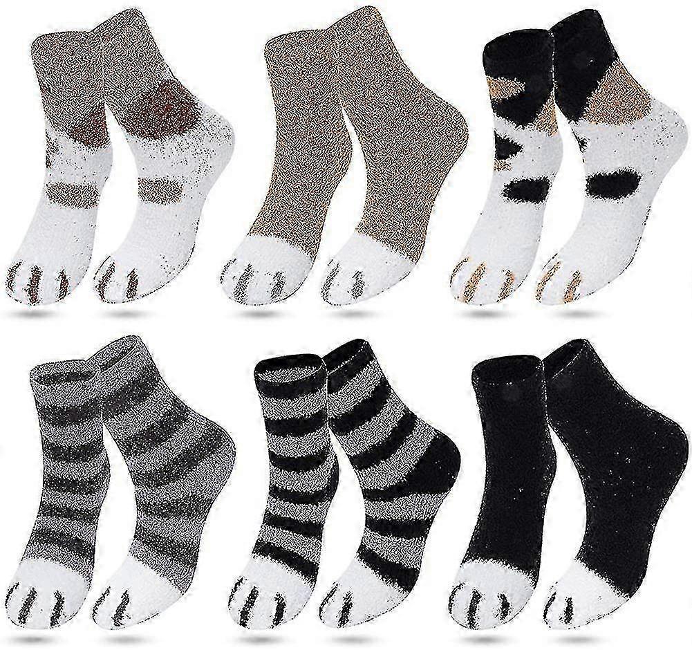 Women's Coral Fleece Fluffy Socks Soft Slipper Bed Socks for Winter Use