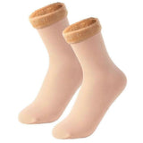 Women's Thermal Winter Socks Thick Fleece Snow Boot Warm Socks