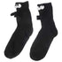 1 Pair Cotton Sports Socks Middle-Calf Hand Holding Pattern Crew Socks