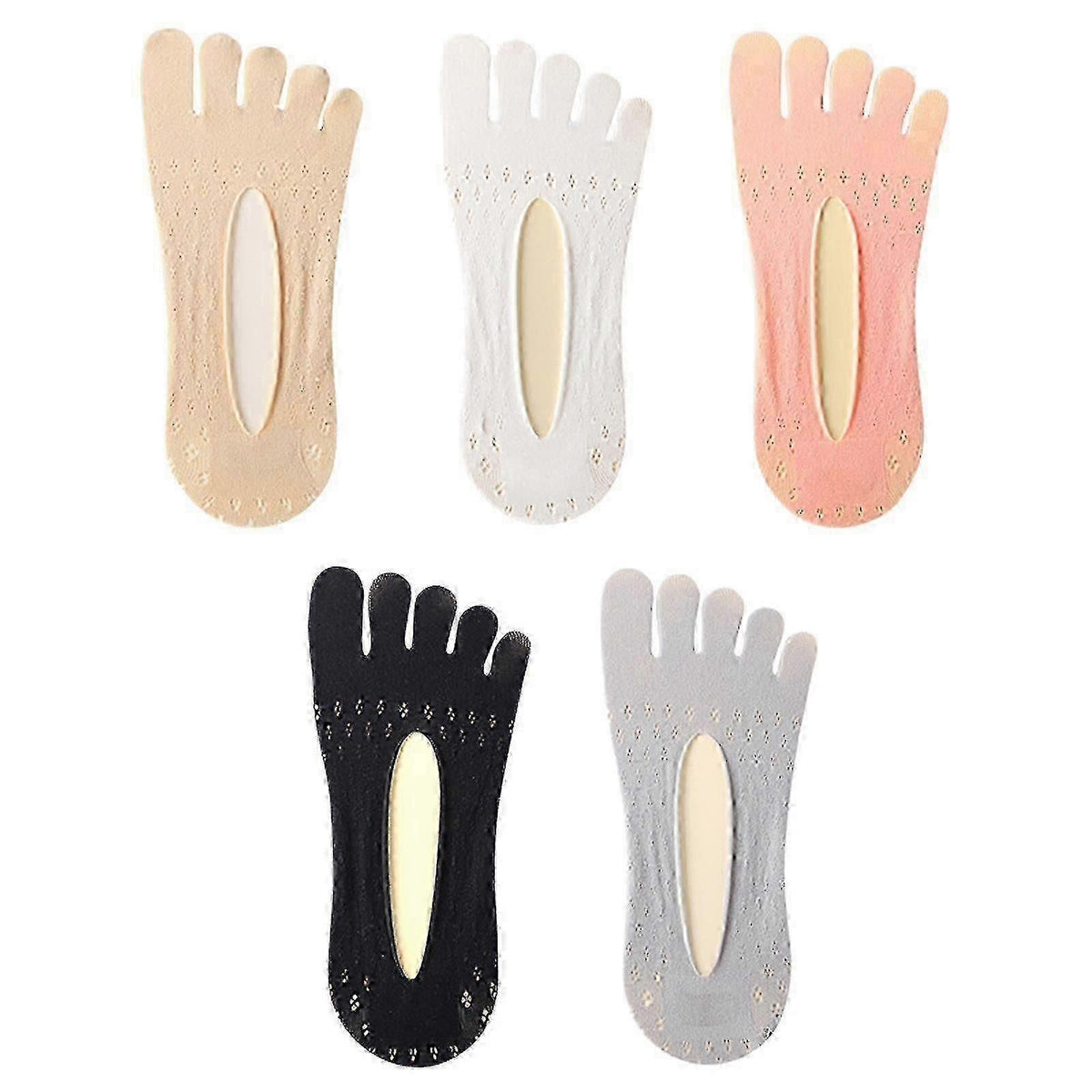 5 Pairs Orthopedic Compression Socks for Women Healthy Toe Design Socks