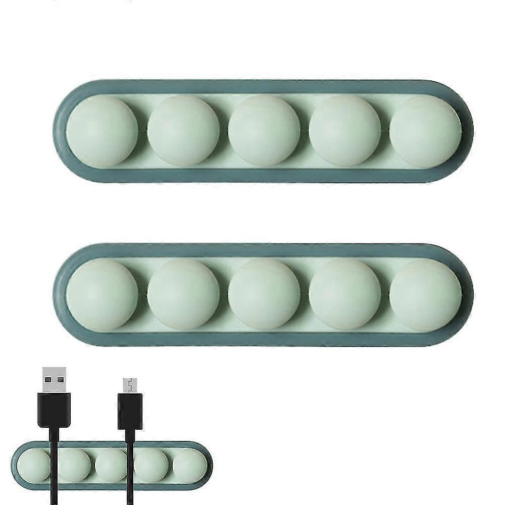 2pcs Cable Clamps Cord Organizer Desktop Wire Holders for Home Office
