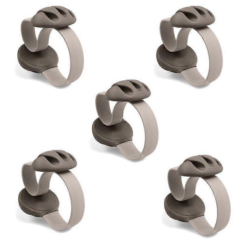 5pcs Cable Holders Non-Adhesive Wire Organizer Clips for Home & Office