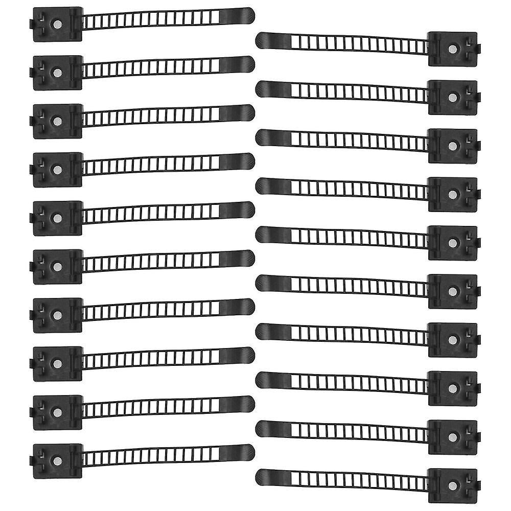 20pcs Adjustable Cable Clips with Adhesive Wire Fixing Holder Set for Home Office