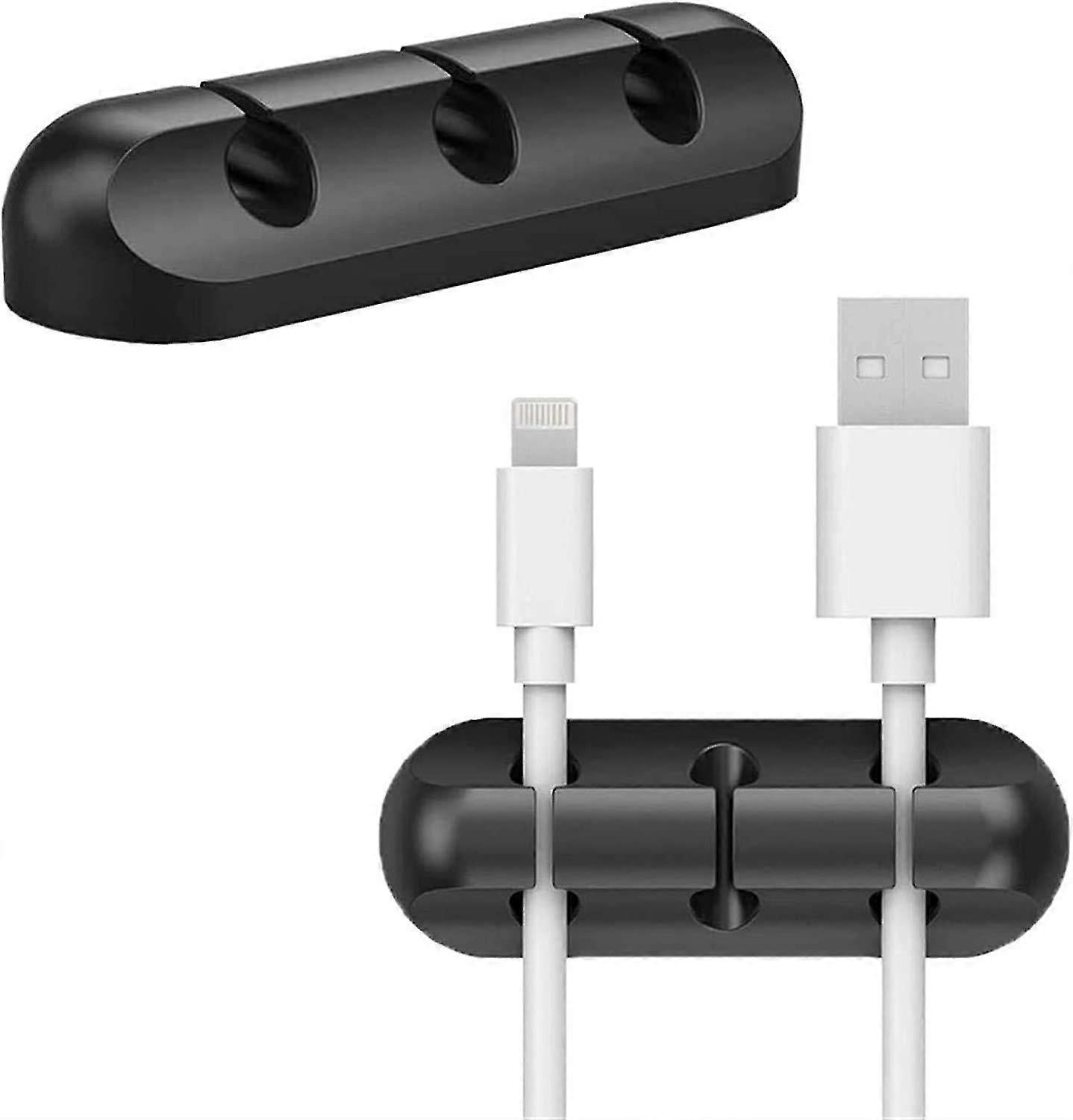 2pcs Adhesive Cable Clips Cord Organizer Hooks for Power and Charging Cables