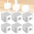 6-Pack White grip Cable Clips Desk Cord Organizer Self-Adhesive Cable Holder