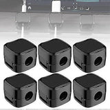 6-Pack Black grip Cable Clips Desk Organizer Adhesive Wire Holder