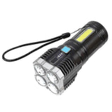 Rechargeable LED Flashlight Multi-Function Outdoor Tactical Torch Light