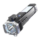 Multifunction Car Flashlight with Window Breaker Rechargeable Emergency Torch