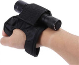 Flashlight Gloves & Holster Set Wrist Support Holder for 20-38mm Diameter Flashlights