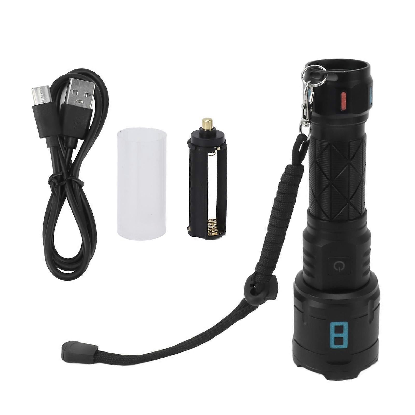Bright LED Flashlight Emergency Torch for Daily Carry or Outdoor Use