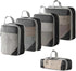 Expandable Compression Packing Cubes for Suitcase Travel or Home Storage - Pack Set