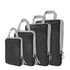 4pcs Ultralight Compression Packing Cubes for Carry-On Suitcase Travel Bags