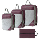 4pcs Extensible Compression Packing Cubes Suitcase Organizer for Travel