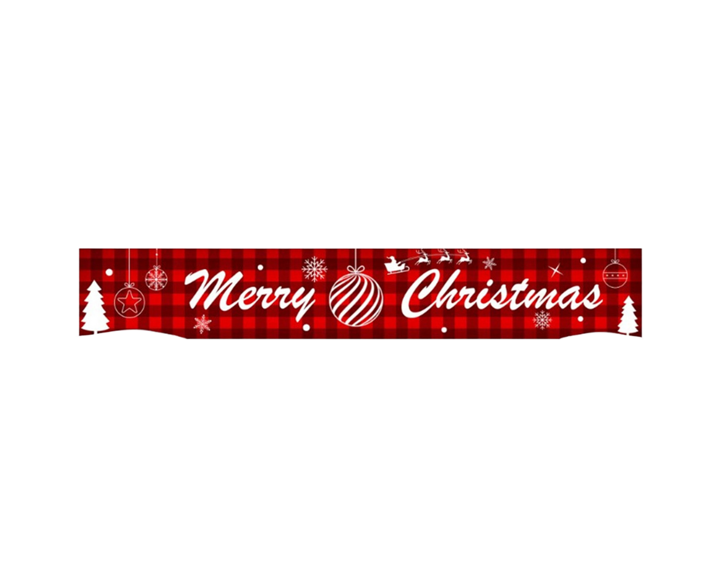 Christmas Santa Claus Letter Porch Door Background Hanging Banner Party Decor-B