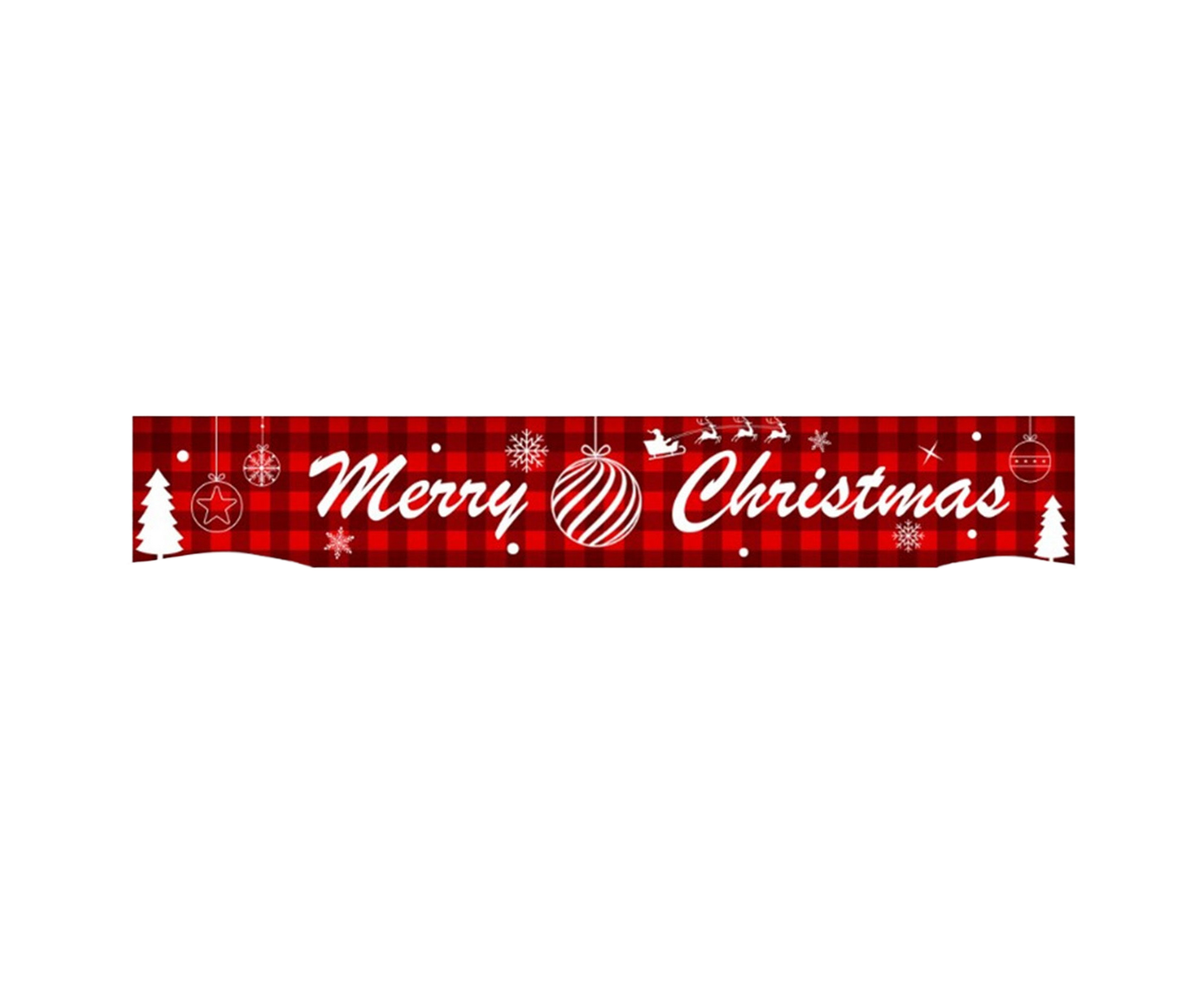 Christmas Santa Claus Letter Porch Door Background Hanging Banner Party Decor-B