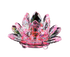Artificial Crystal Lotus Buddhism Ornament Feng Shui Home Decor Collection Gift-Pink