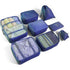 8pcs Travel Organizer Set Packing Cubes for Clothes, Shoes, Toiletries & More
