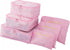 6pcs Packing Cubes Travel Storage Zip Organizers for Clothes, Socks, Underwear