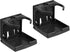 2pcs Adjustable Foldable Car Cup Holders - Portable Drink Holder Set Black