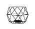 Nordic Style 3D Geometric Wrought Rack Candle Holder Candlestick Home Decoration-Black