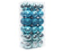 36Pcs 4cm Christmas Colorfast Unbreakable Ornament-Light Blue
