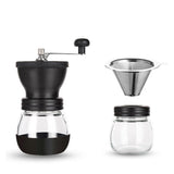 Ceramic Bean Coffee Grinder - Kitchen Manual Grinder with Compact Design