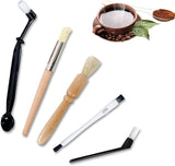 5pcs Coffee Grinder Cleaning Brushes - For Grinders, Espresso Machines & Tools