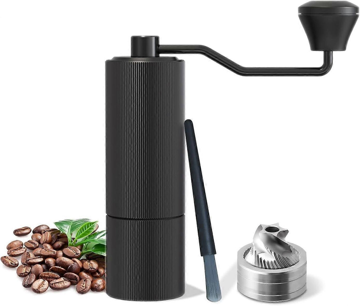 Manual Coffee Grinder - Adjustable Stainless Steel Hand Crank Coffee Mill, Portable