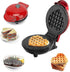 Mini Waffle Maker - Round Nonstick Waffle Machine for Breakfast & Snacks, Small Waffle Maker